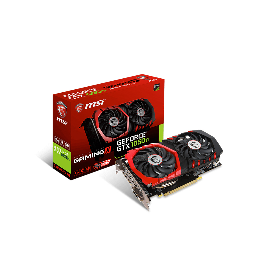 VGA MSI GeForce GTX 1050 TI GAMING X 4G