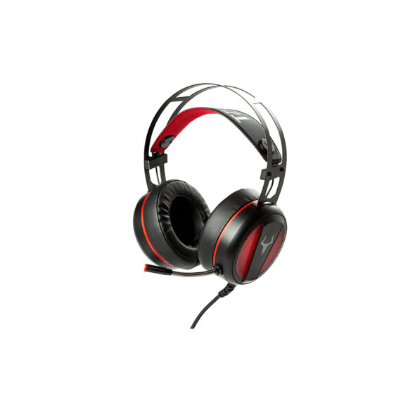 iTek Cuffie Gaming TAURUS H800 - 7.1Ch virtuale, LED rosso, microfono  regolabile, controllo volume, USB plug, comp PS4 - Bonehead System