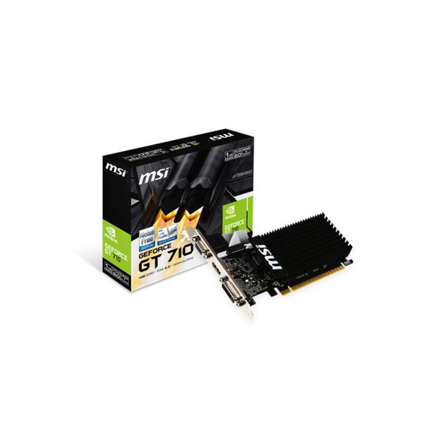 MSI VGA GT 710 1GB DDR3 DL DVI HDMI VGA LP