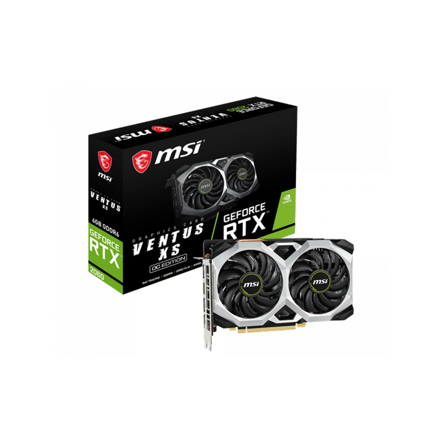 VGA MSI NVIDIA GeForce RTX 2060 VENTUS 6G OC - 6GB GDDR6 192bit