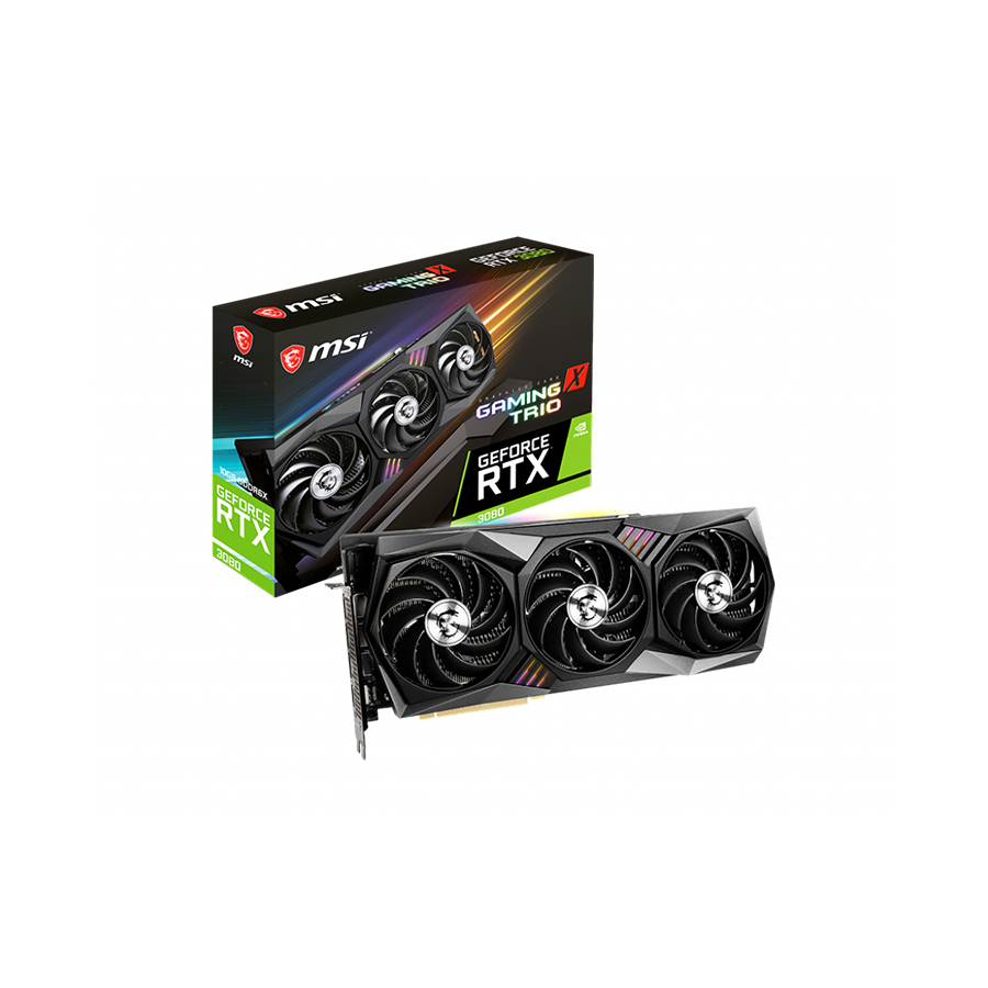 MSI VGA GEFORCE RTX 3080 GAMING X TRIO 10G GDDR6X 3XDP/HDMI
