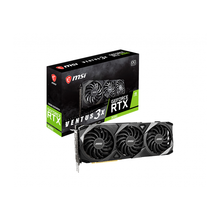 MSI VGA GEFORCE RTX 3080 VENTUS 3X 10G OC GDDR6X 3XDP/HDMI